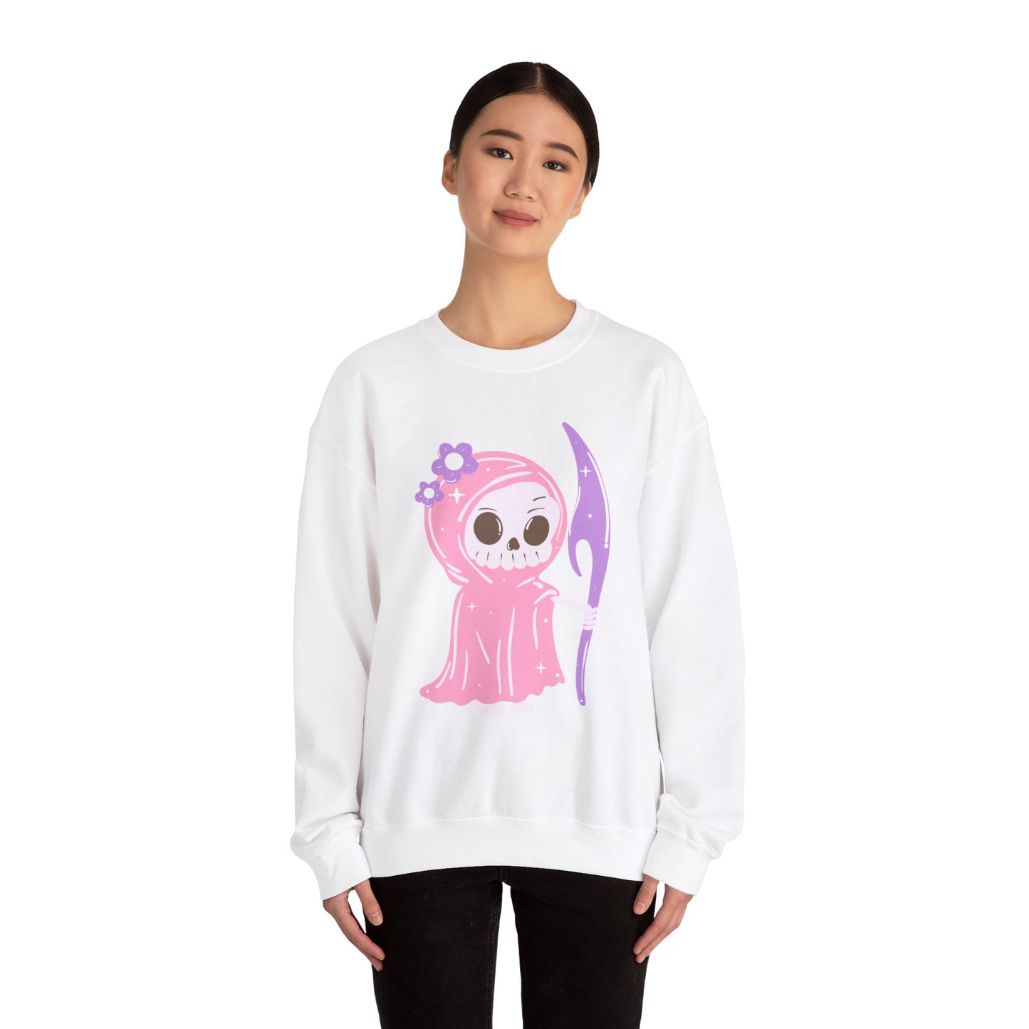 Pink Reaper, Unisex Heavy Blend™ Crewneck Sweatshirt