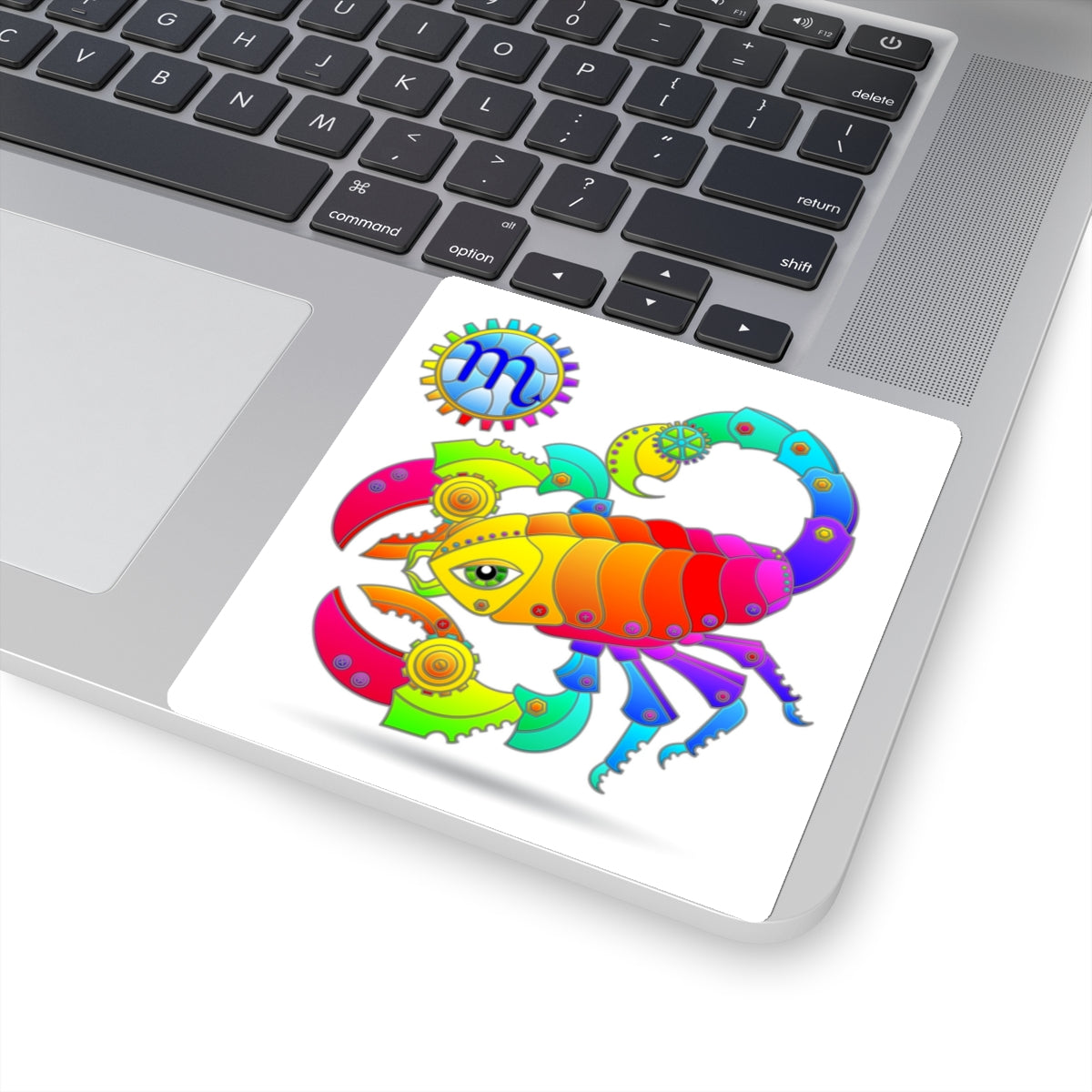 Scorpio Rainbow Steampunk, Kiss-Cut Stickers