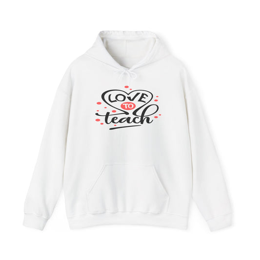 Love to Teach, Unisex Heavy Blend™ Hooded Sweatshirt