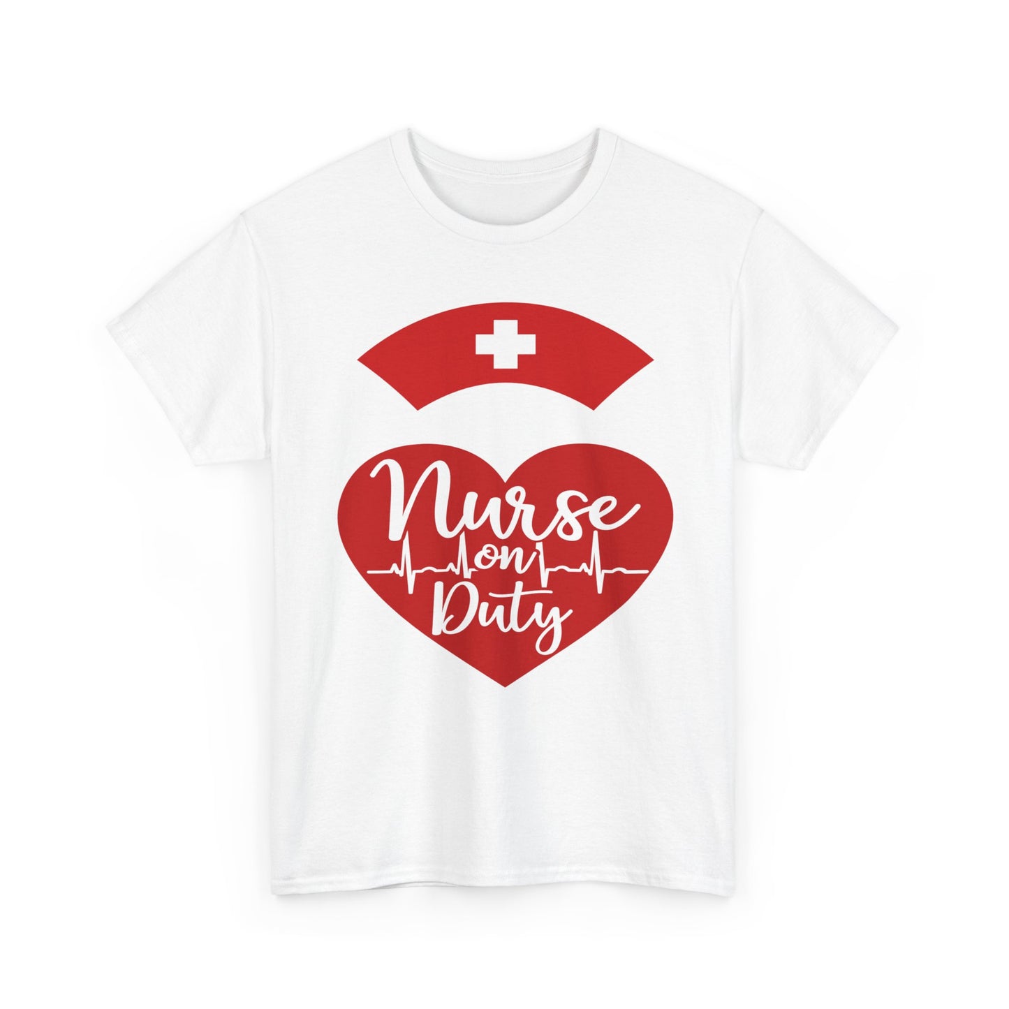 Nurse on Duty, Unisex Heavy Cotton Tee