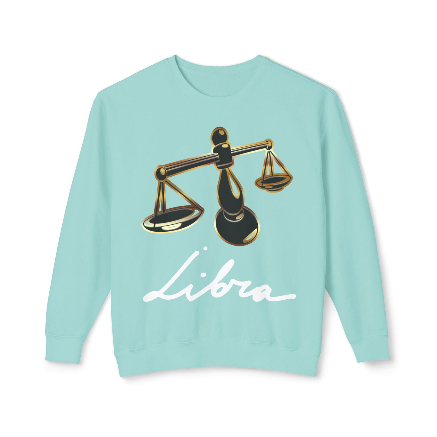 Libra Scales, Unisex Lightweight Crewneck Sweatshirt