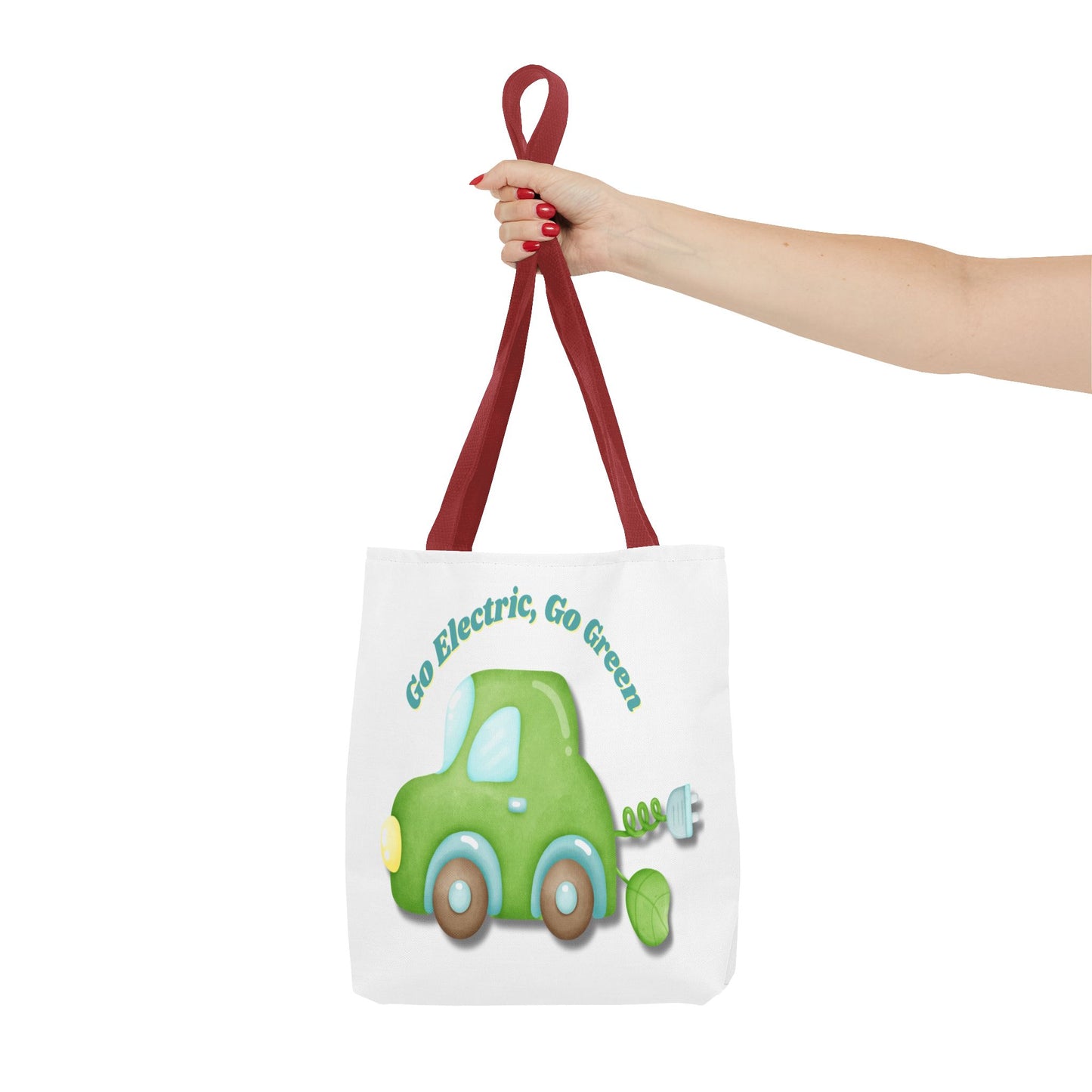 Go Electric, Go Green Tote Bag, 3 Sizes