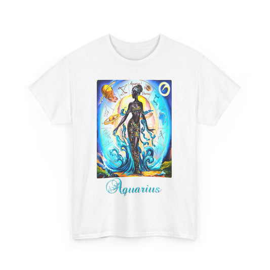 Aquarius, Unisex Heavy Cotton Tee