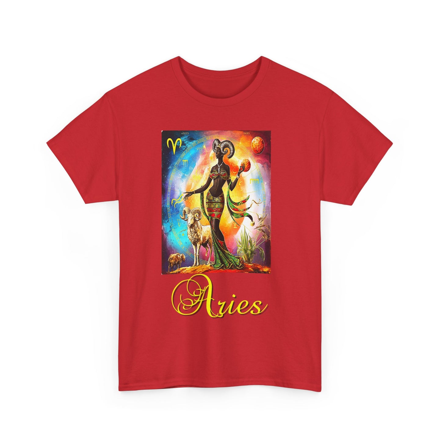 Aries, Unisex Heavy Cotton Tee