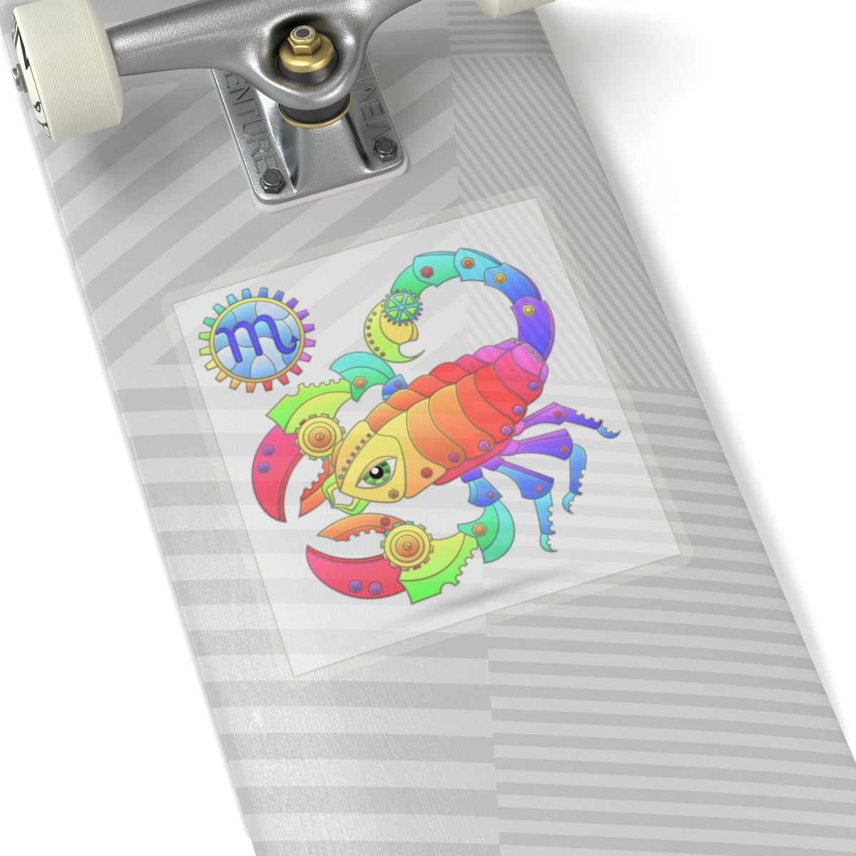 Scorpio Rainbow Steampunk, Kiss-Cut Stickers