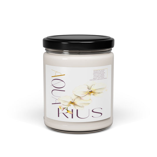 Aquarius Orchids Soy Candle White, 10 Scents