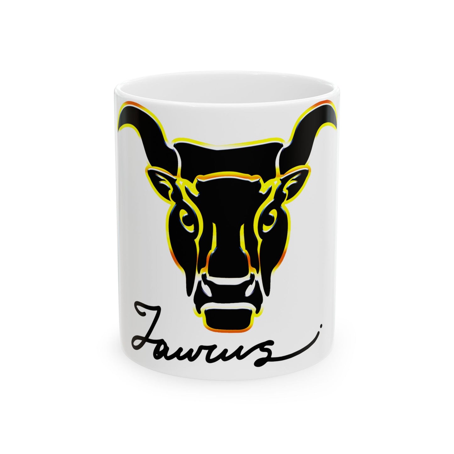 Taurus Bull Ceramic Mug, (11oz, 15oz)