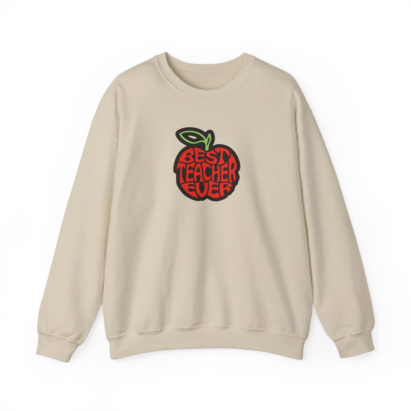 Best Teacher Ever (Red Apple) Unisex Heavy Blend™ Crewneck Sweatshirt