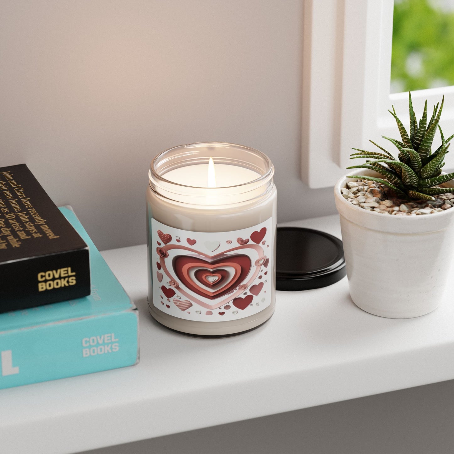 3D Love Hearts Soy Candle, 10 Scents