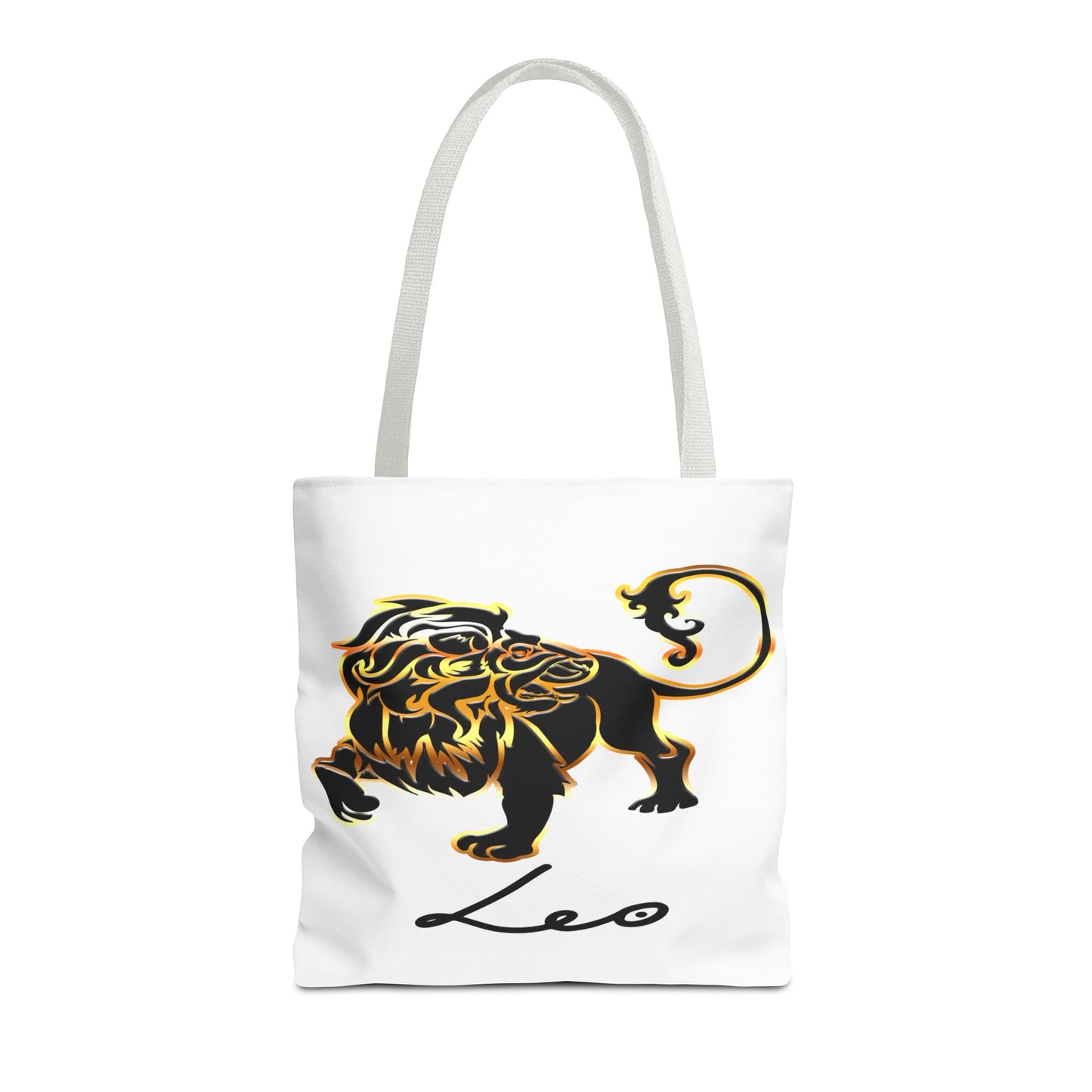 Leo Lion White Tote Bag, 3 Sizes