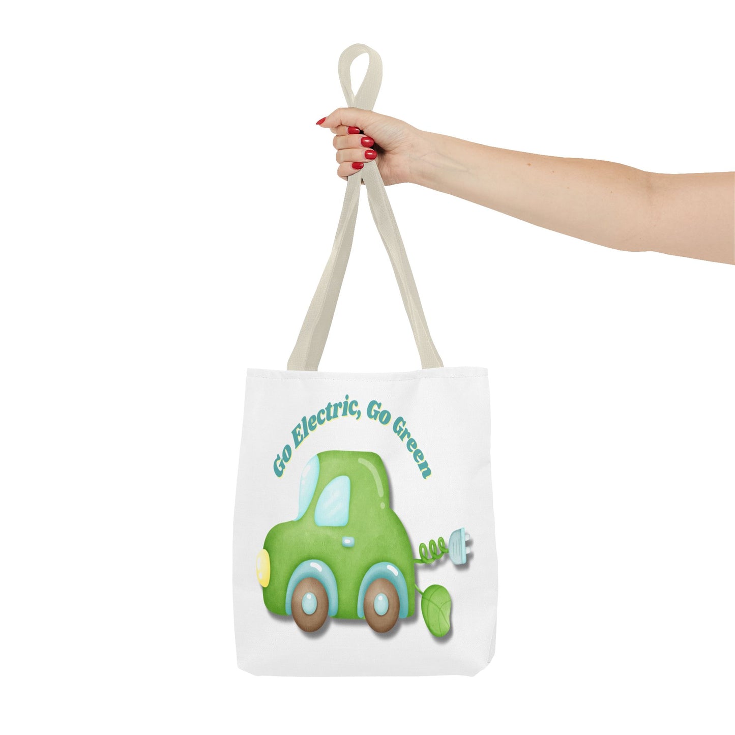 Go Electric, Go Green Tote Bag, 3 Sizes