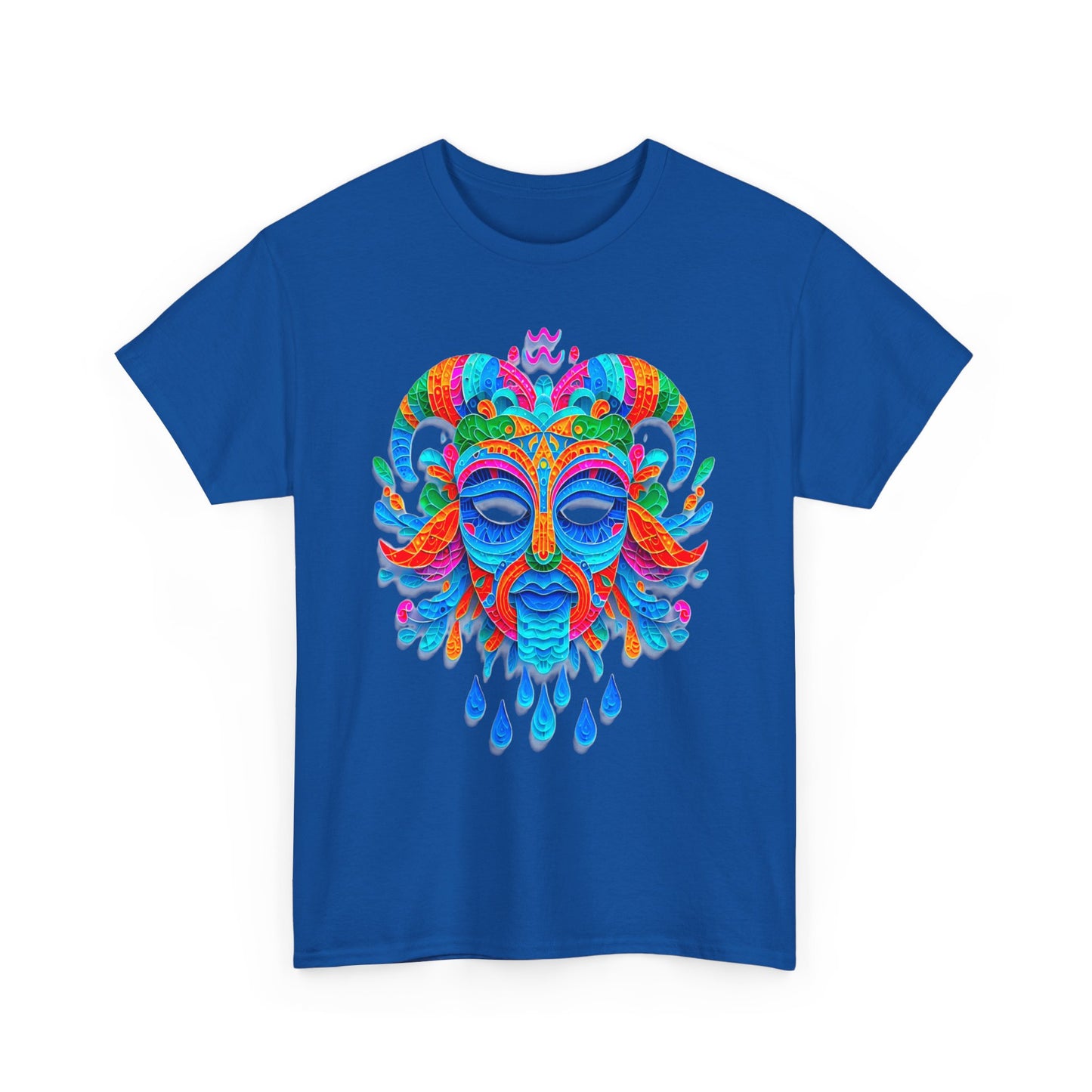 Aquarius Mask, Unisex Heavy Cotton Tee