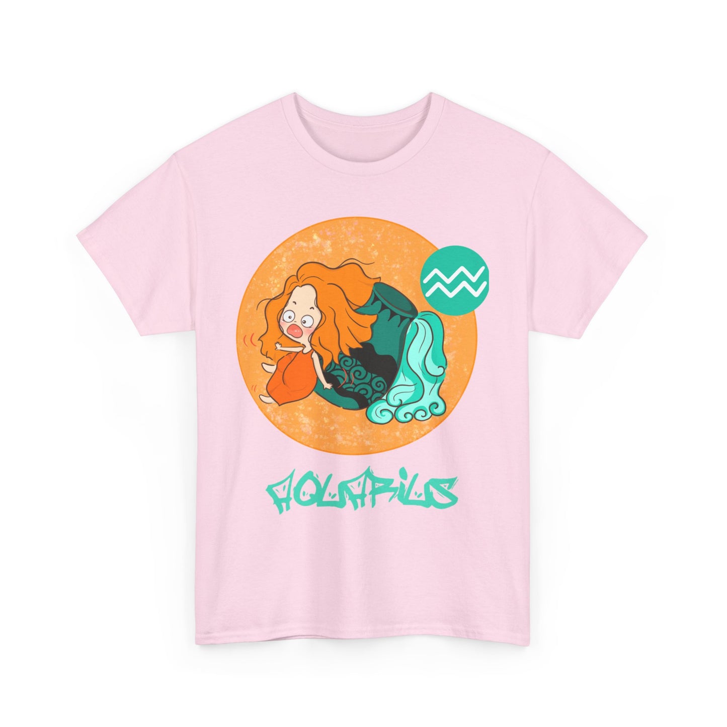 Aquarius Chibi Water Bearer, Unisex Heavy Cotton Tee