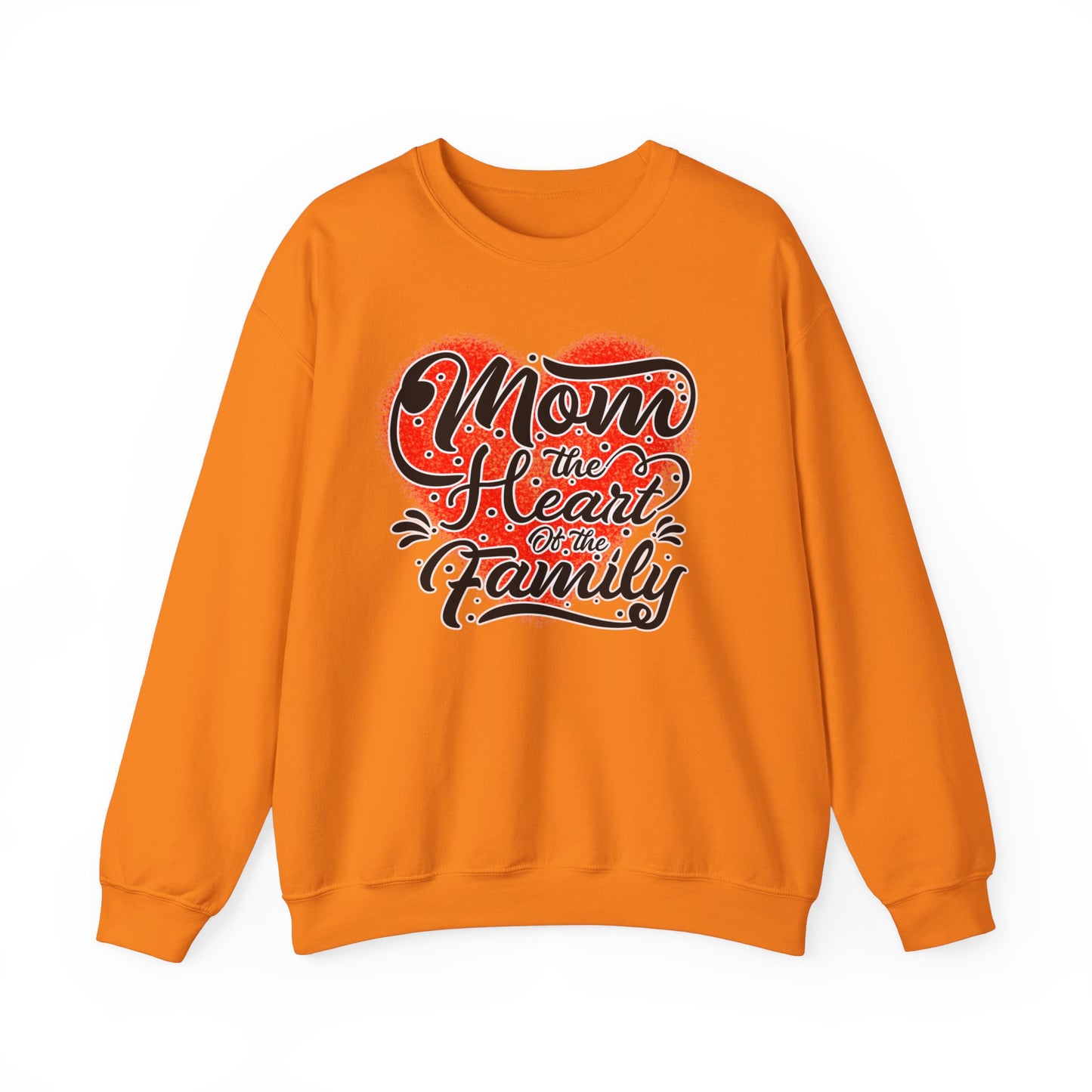 Mom, the Heart of the Family, Unisex Heavy Blend™ Crewneck Sweatshirt