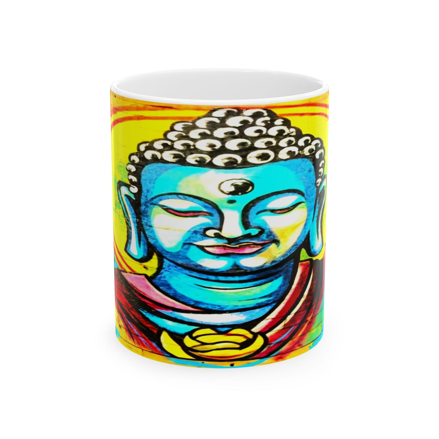 Buddha Ceramic Mug, (11oz, 15oz)