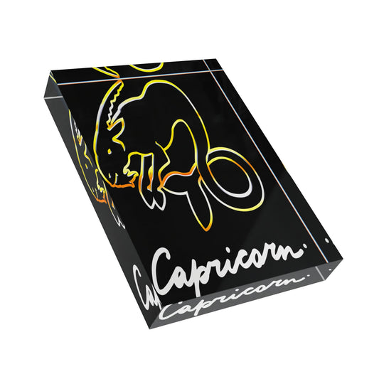 Capricorn Goat, Photo Block (Black)