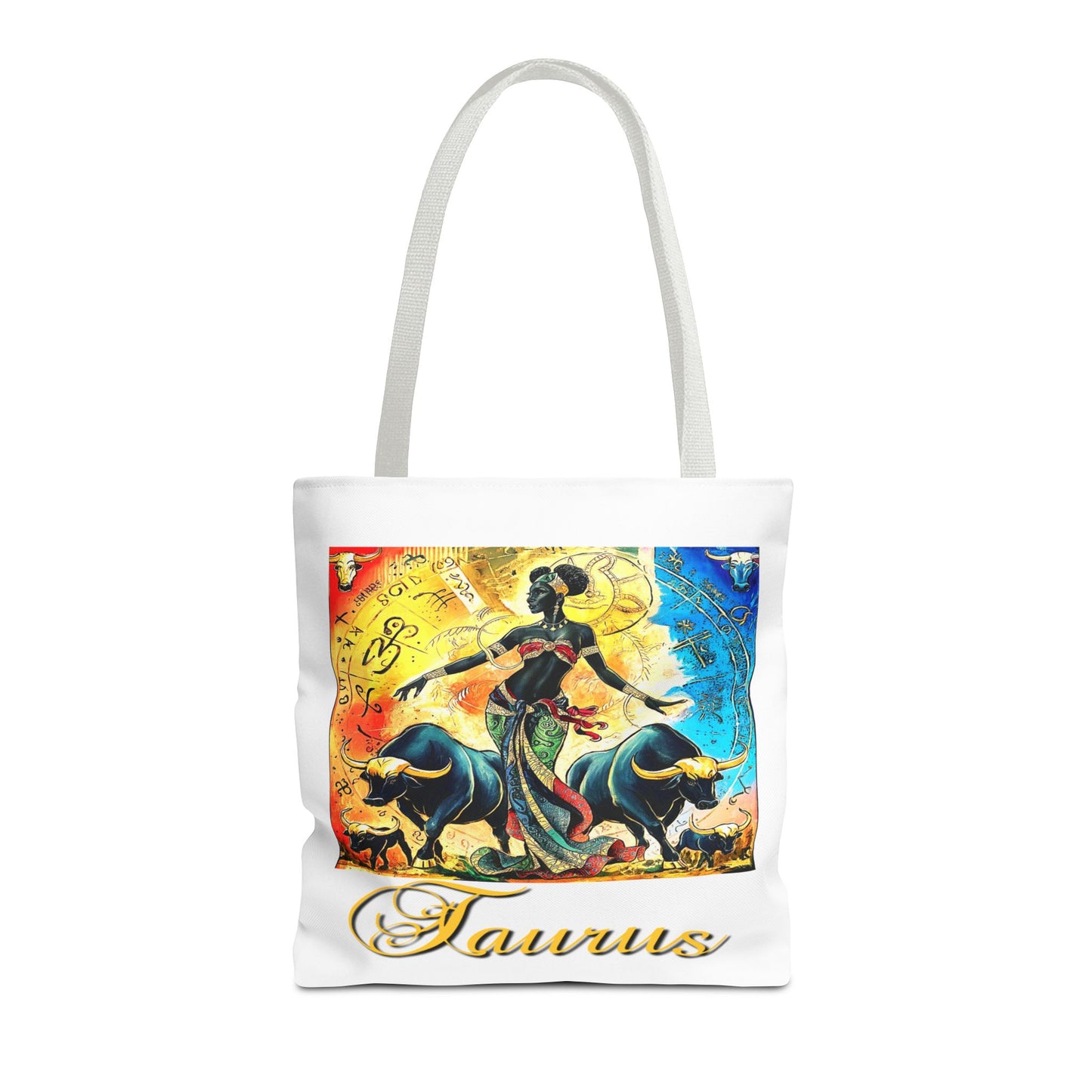 Taurus White Tote Bag, 3 Sizes