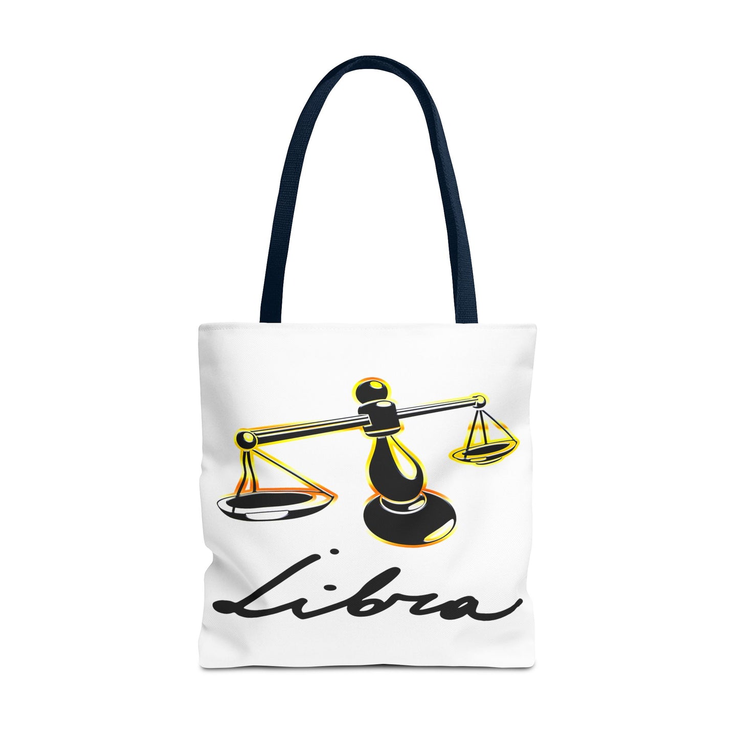 Libra Scales White Tote Bag, 3 Sizes