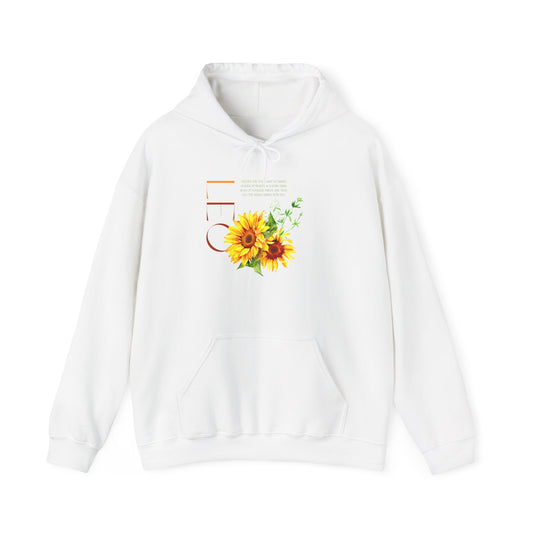 Leo Sunflowers, Unisex Heavy Blend™ Hooded Sweatshirt