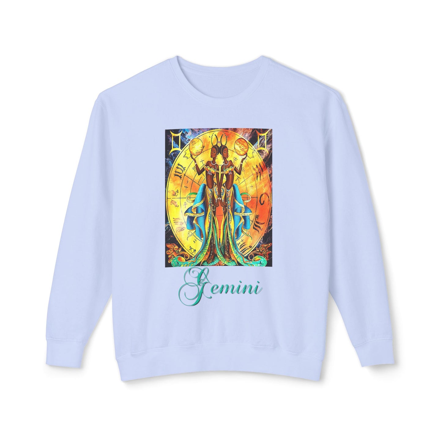 Gemini II, Unisex Lightweight Crewneck Sweatshirt