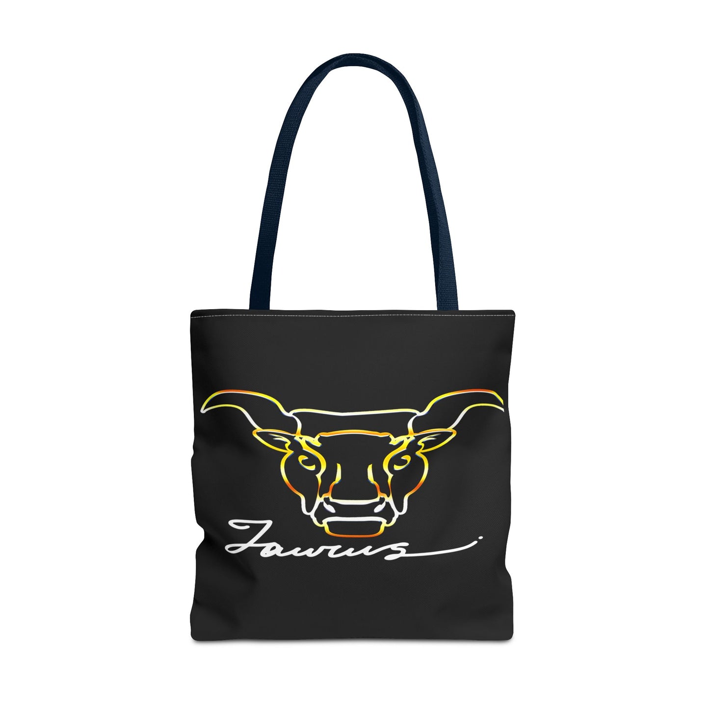 Taurus Bull Black Tote Bag, 3 Sizes