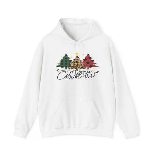 Patchwork Christmas Trees, Unisex Heavy Blend™ Hooded Sweatshirt