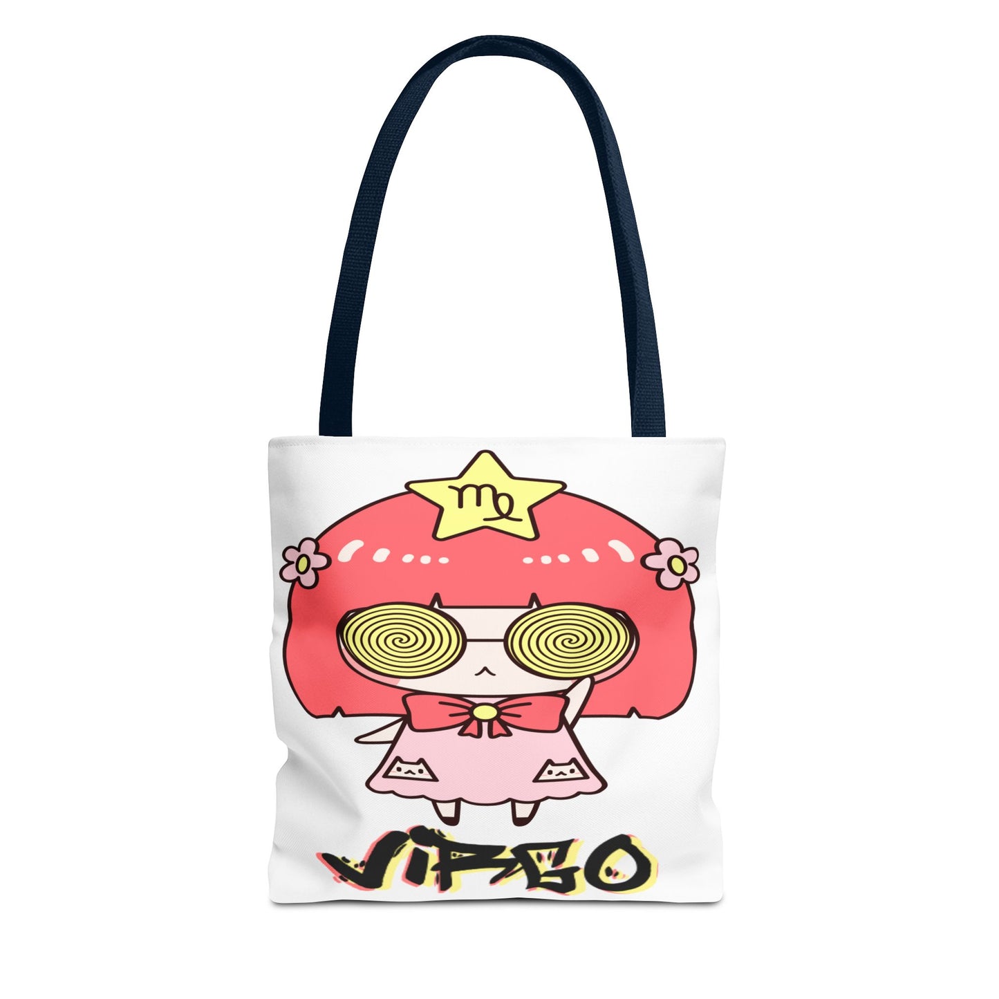 Virgo Vertigo White Tote Bag, 3 Sizes