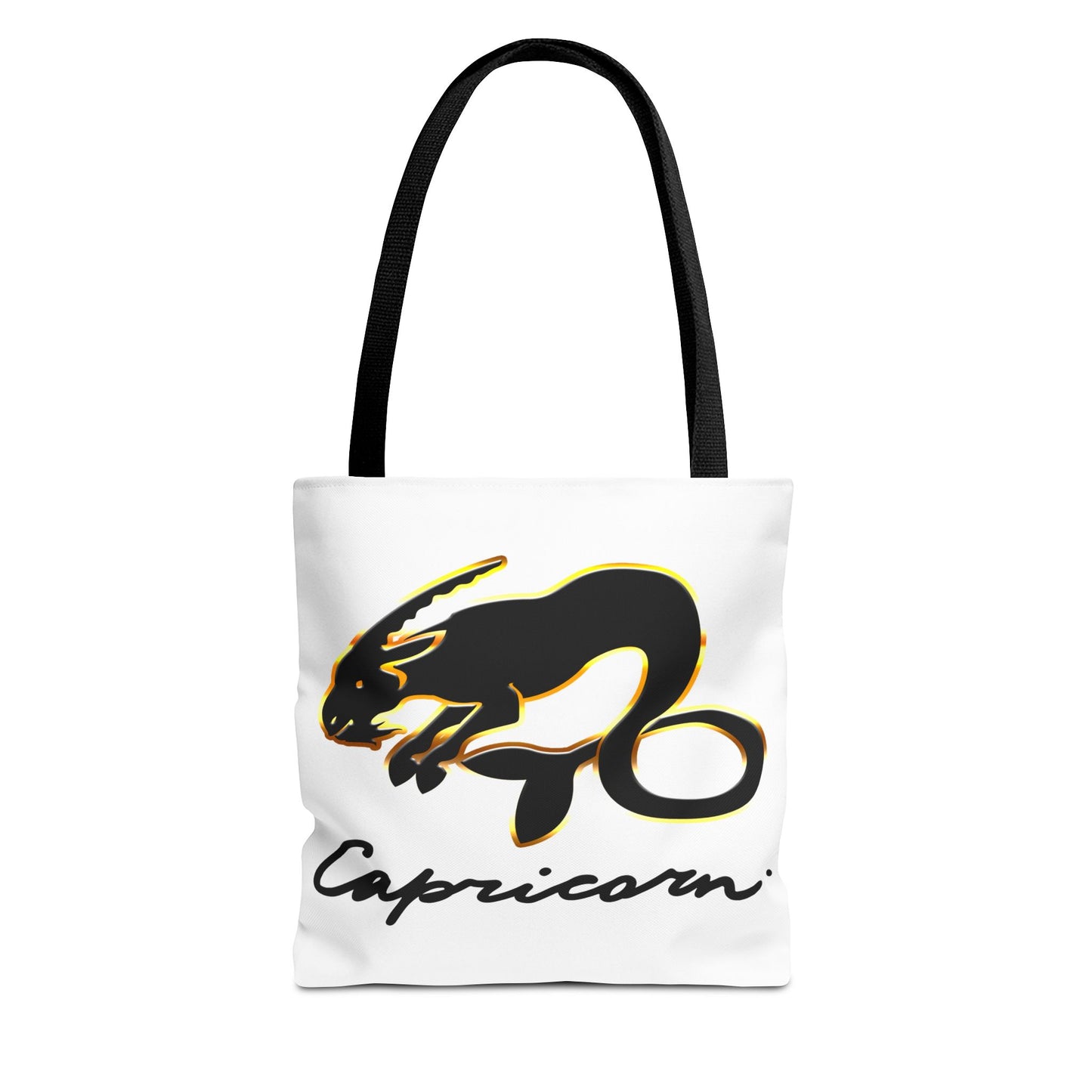 Capricorn Goat White Tote Bag, 3 Sizes