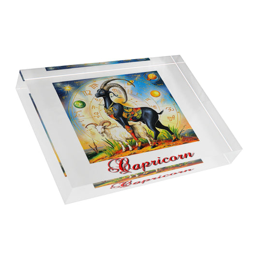 Capricorn, Photo Block (White)