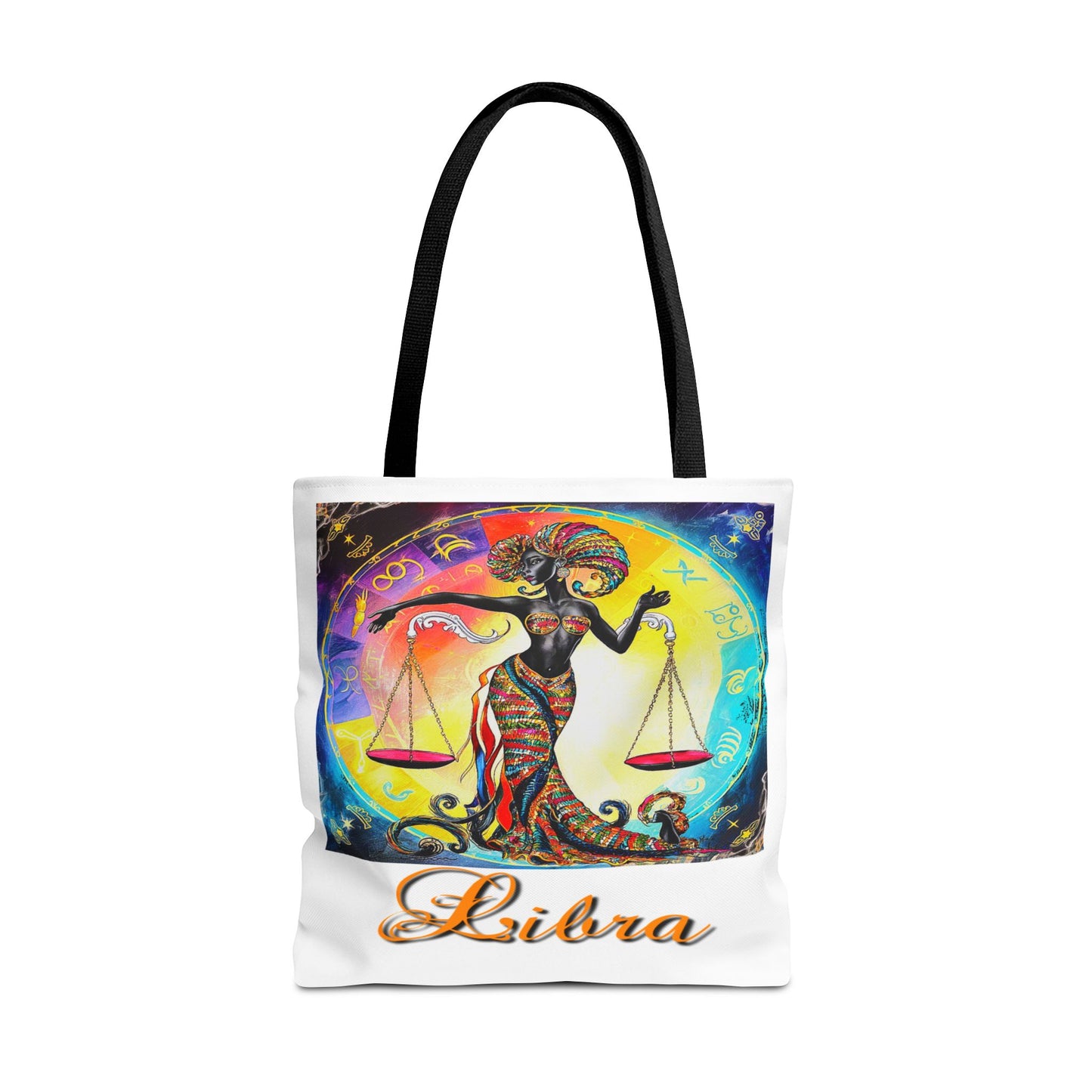 Libra White Tote Bag, 3 Sizes