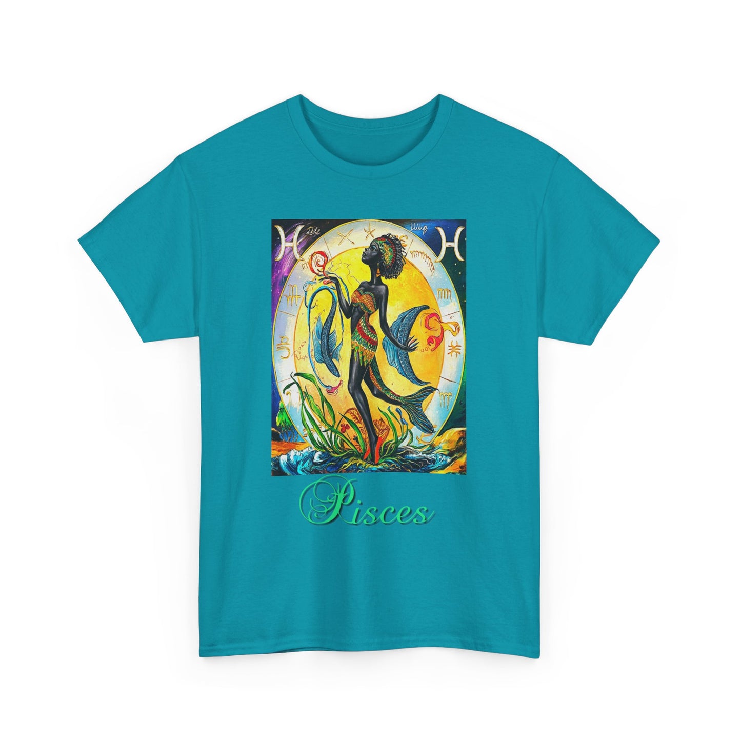 Pisces, Unisex Heavy Cotton Tee