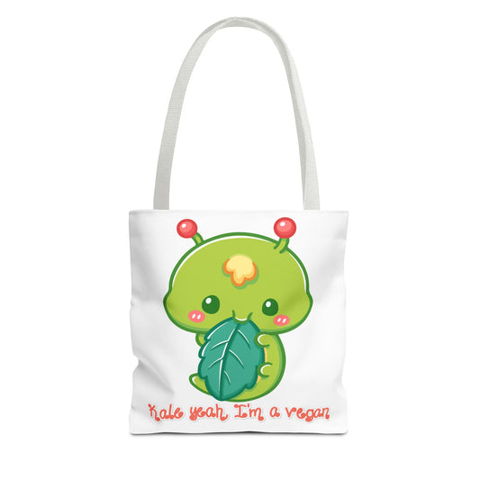 Kale Yeah I'm a Vegan, White Tote Bags