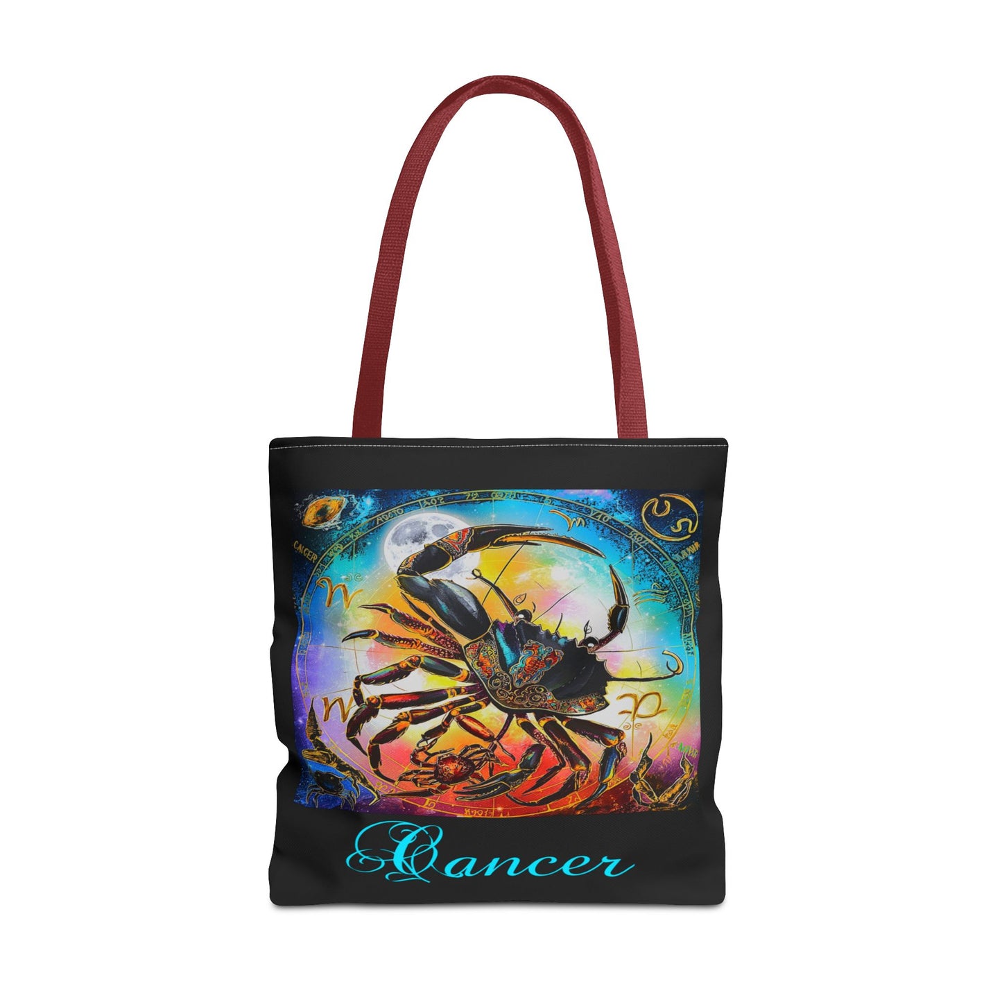 Cancer Black Tote Bag, 3 Sizes