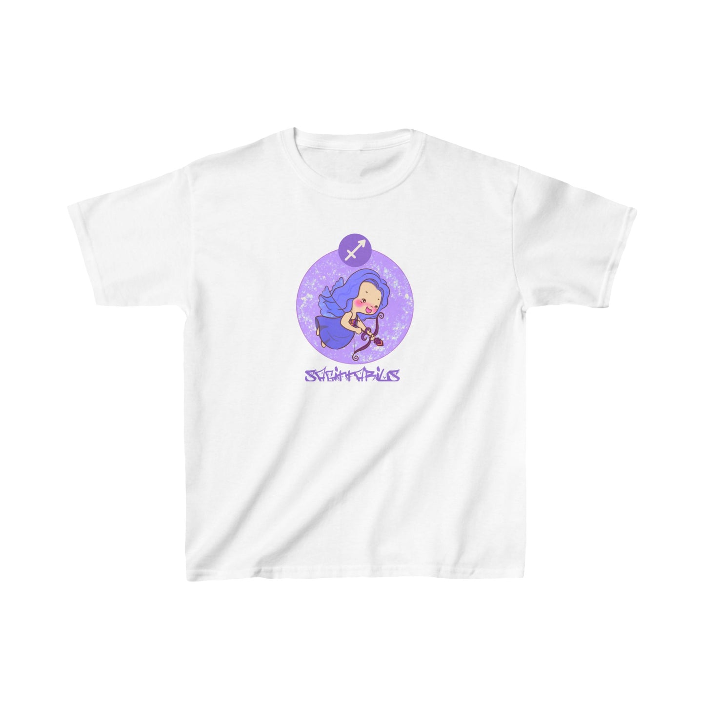 Sagittarius Chibi Archer, Kids Heavy Cotton™ Tee