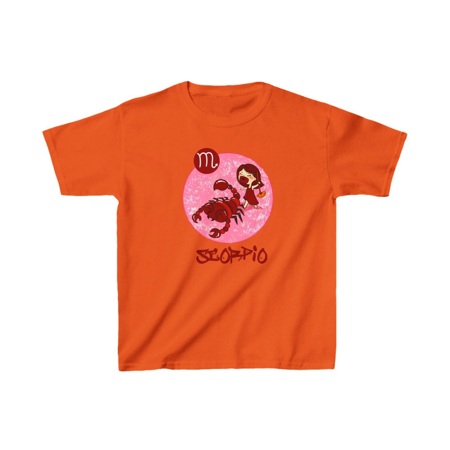 Scorpio Chibi Girl & Scorpion, Kids Heavy Cotton™ Tee