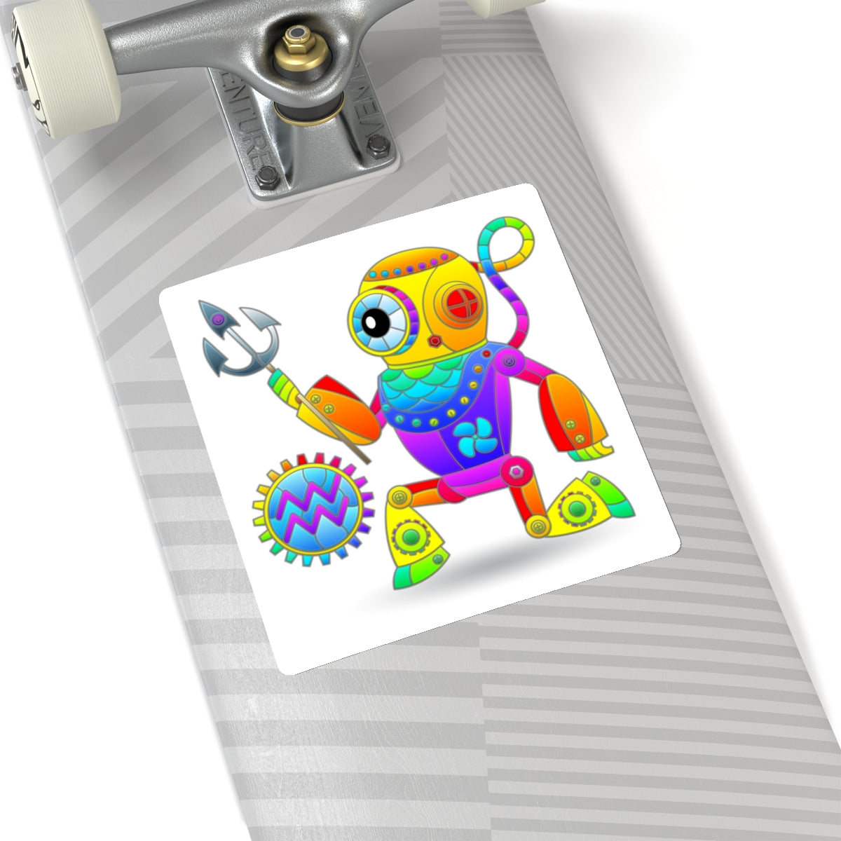 Aquarius Rainbow Steampunk, Kiss-Cut Stickers