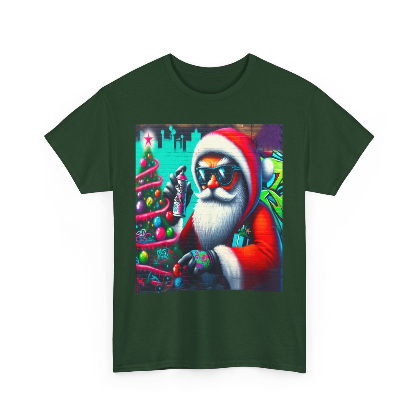 Graffiti Santa II, Unisex Heavy Cotton Tee