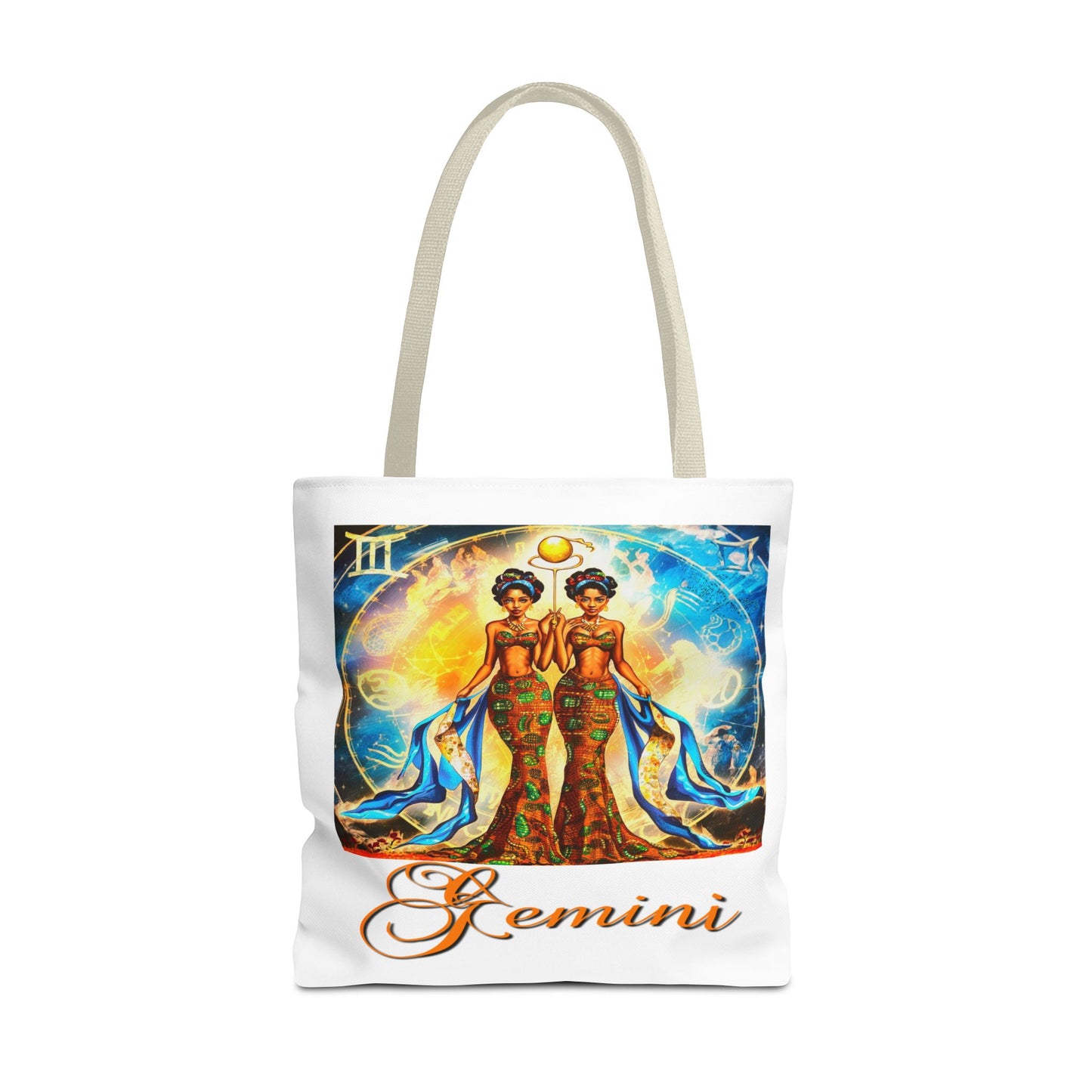 Gemini III White Tote Bag, 3 Sizes