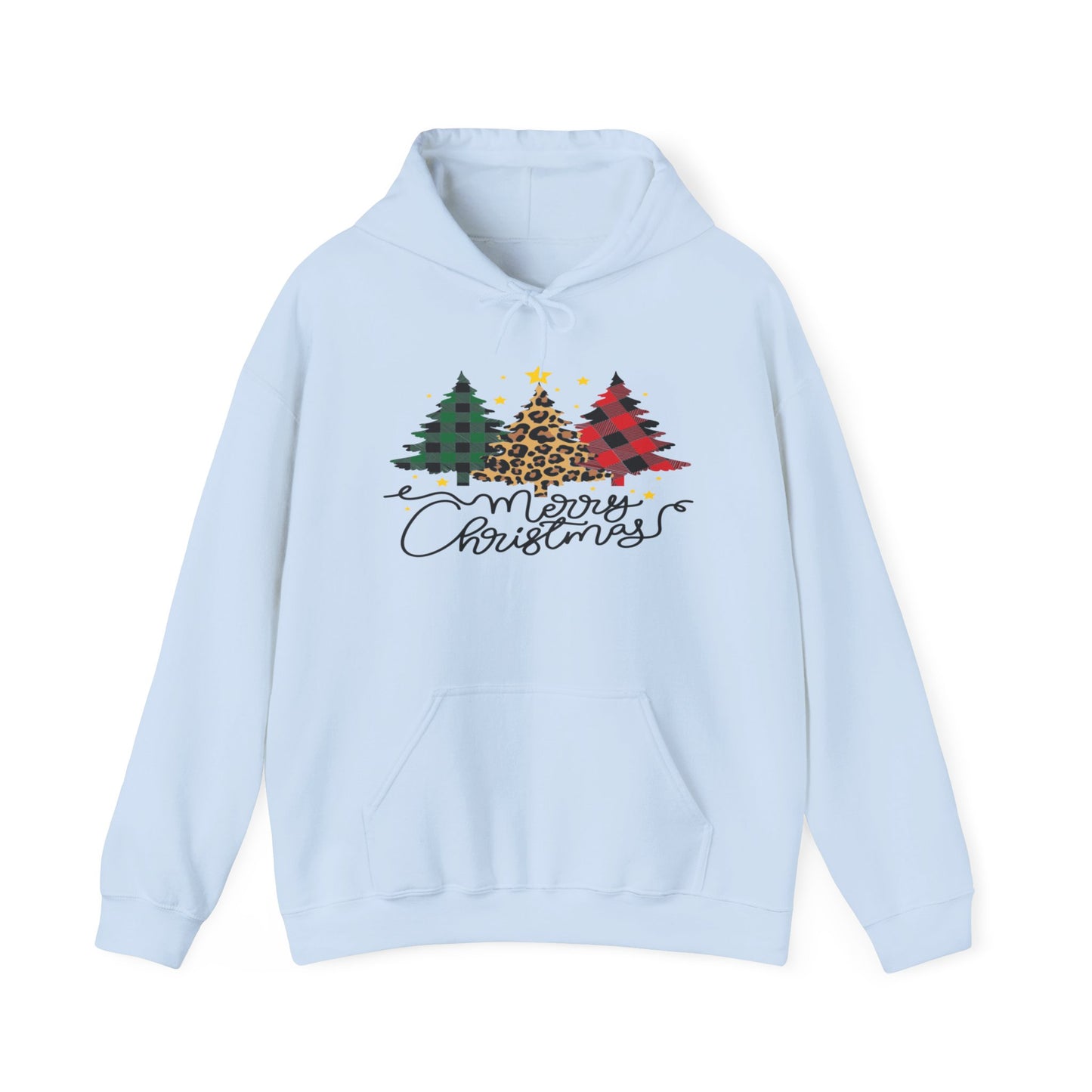 Patchwork Christmas Trees, Unisex Heavy Blend™ Hooded Sweatshirt