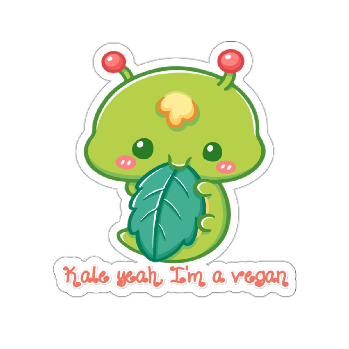 Kale Yeah, I'm Vegan, Kiss-Cut Stickers