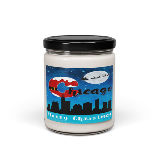 Merry Christmas Chicago Soy Candle, 10 Scents