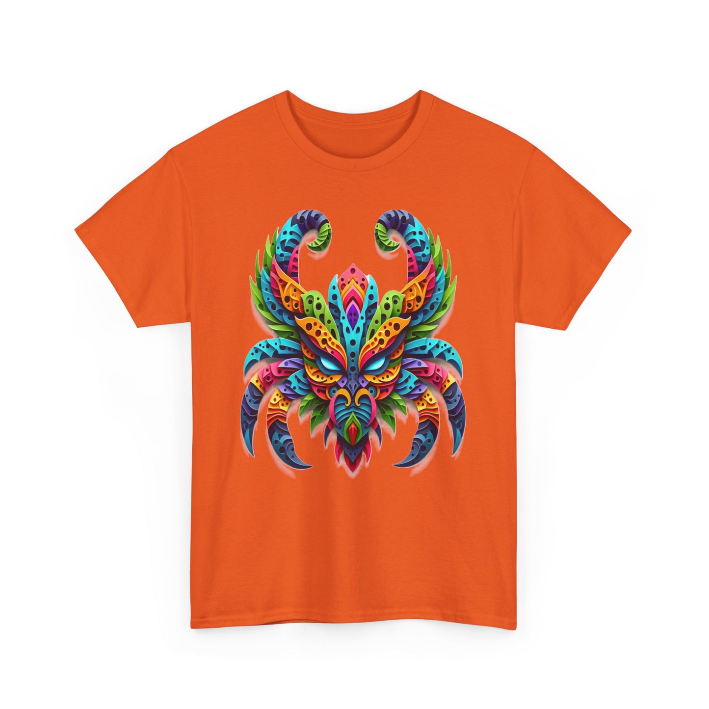 Scorpio Mask, Unisex Heavy Cotton Tee