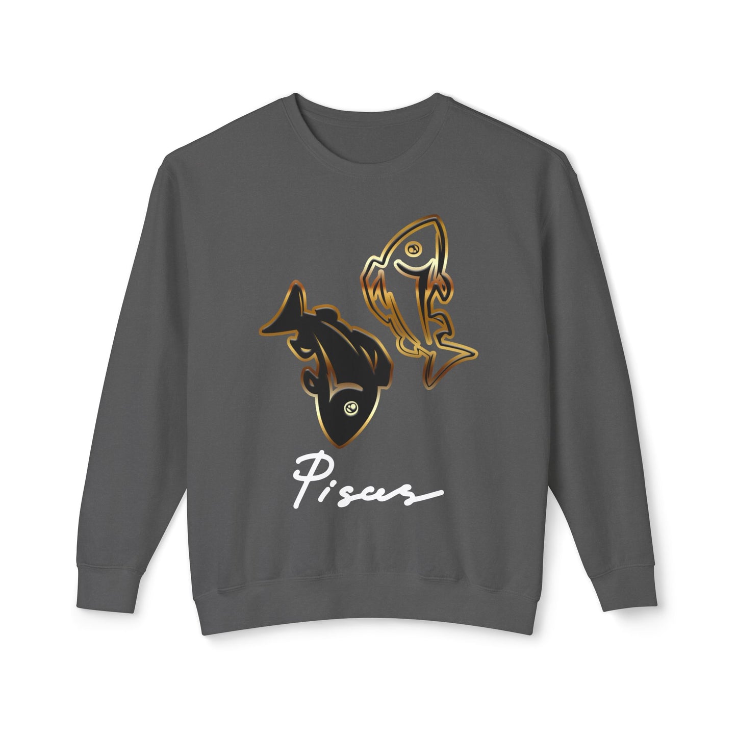 Pisces Fish, Unisex Lightweight Crewneck Sweatshirt