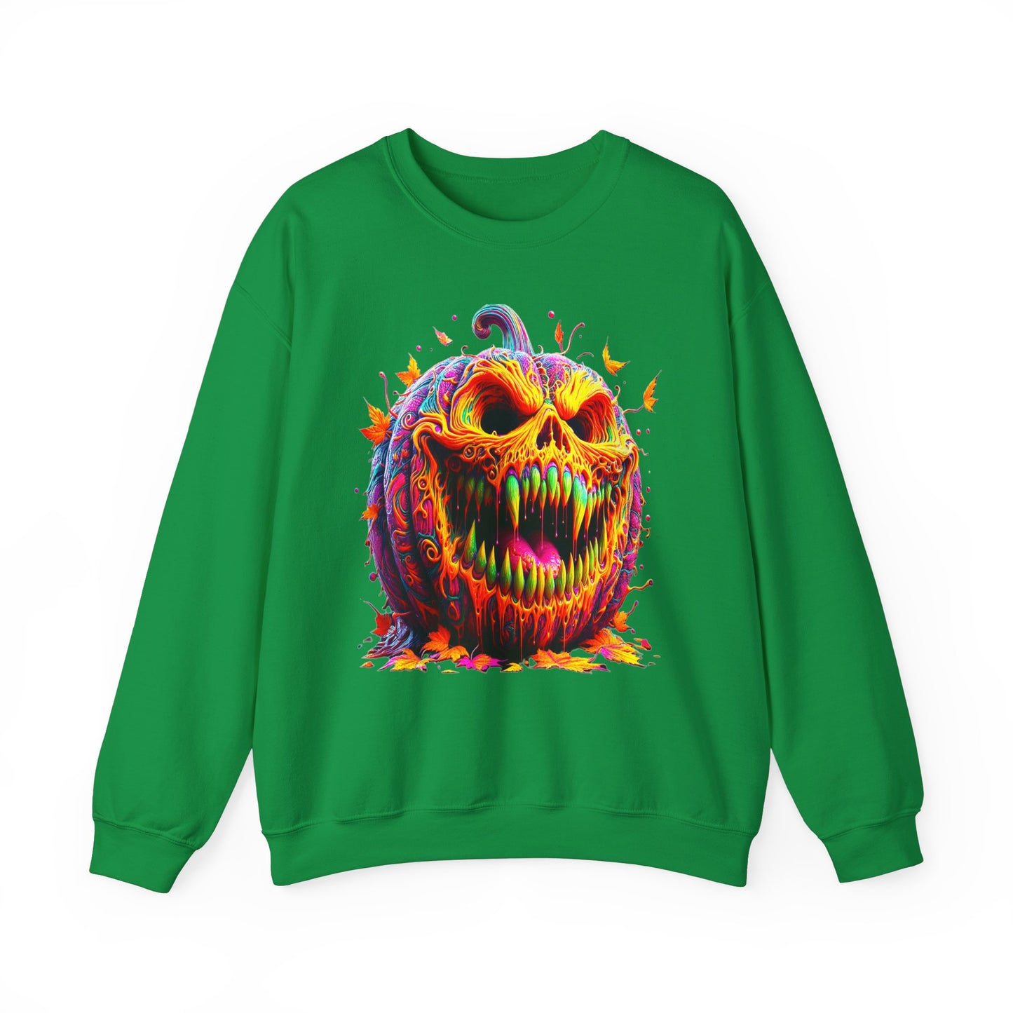 Zombie Pumpkin II, Unisex Heavy Blend™ Crewneck Sweatshirt