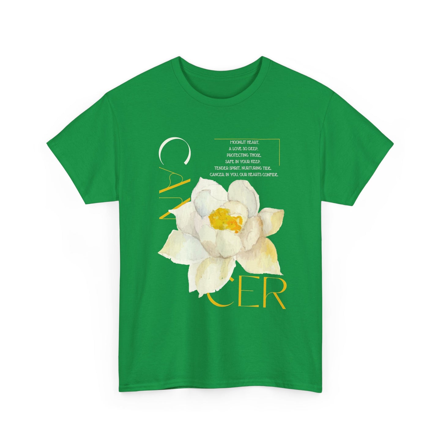 Cancer White Lotus, Unisex Heavy Cotton Tee