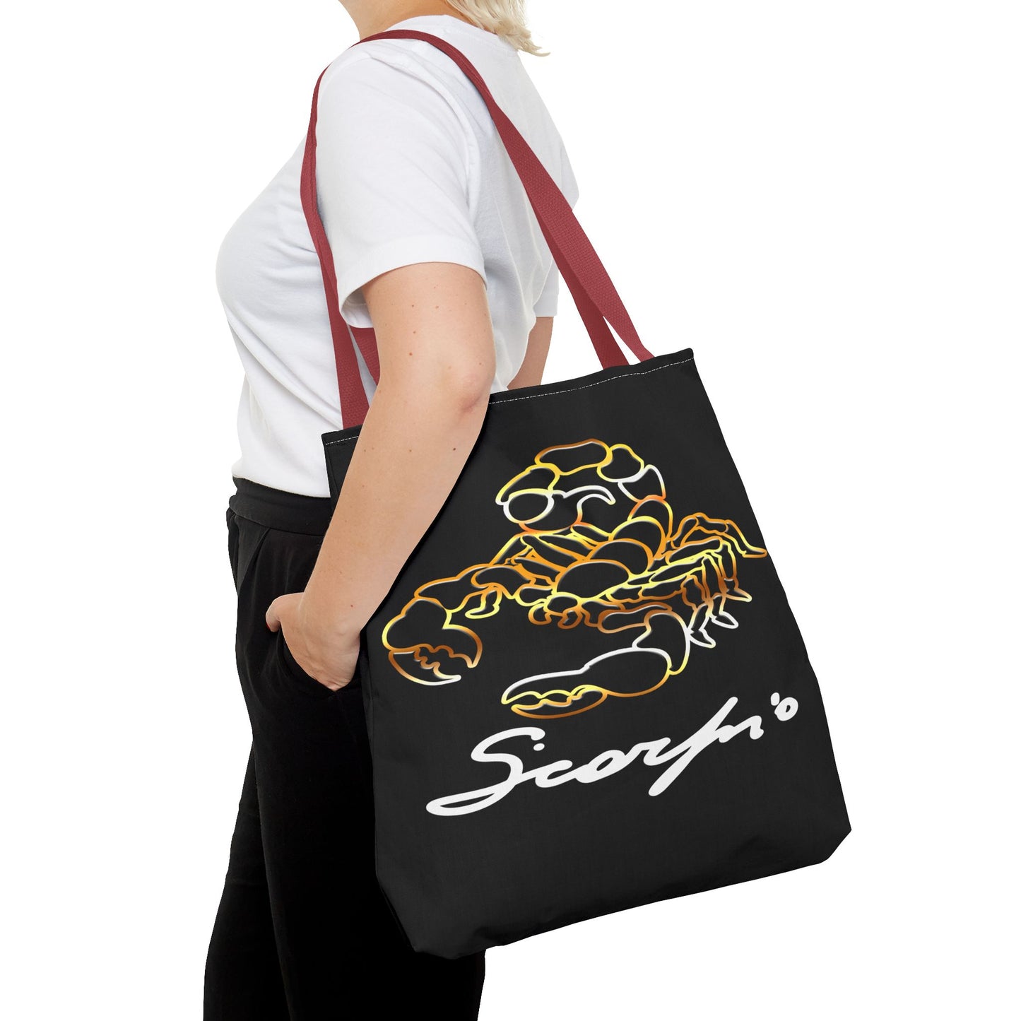 Scorpio Scorpion Black Tote Bag, 3 Sizes