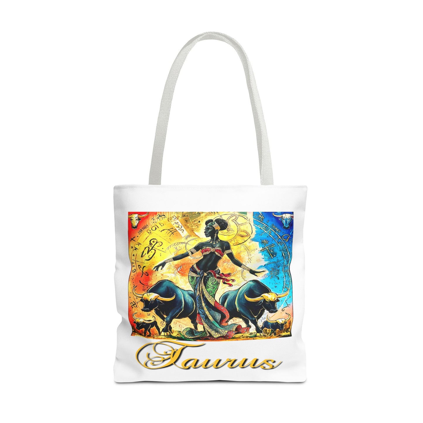 Taurus White Tote Bag, 3 Sizes