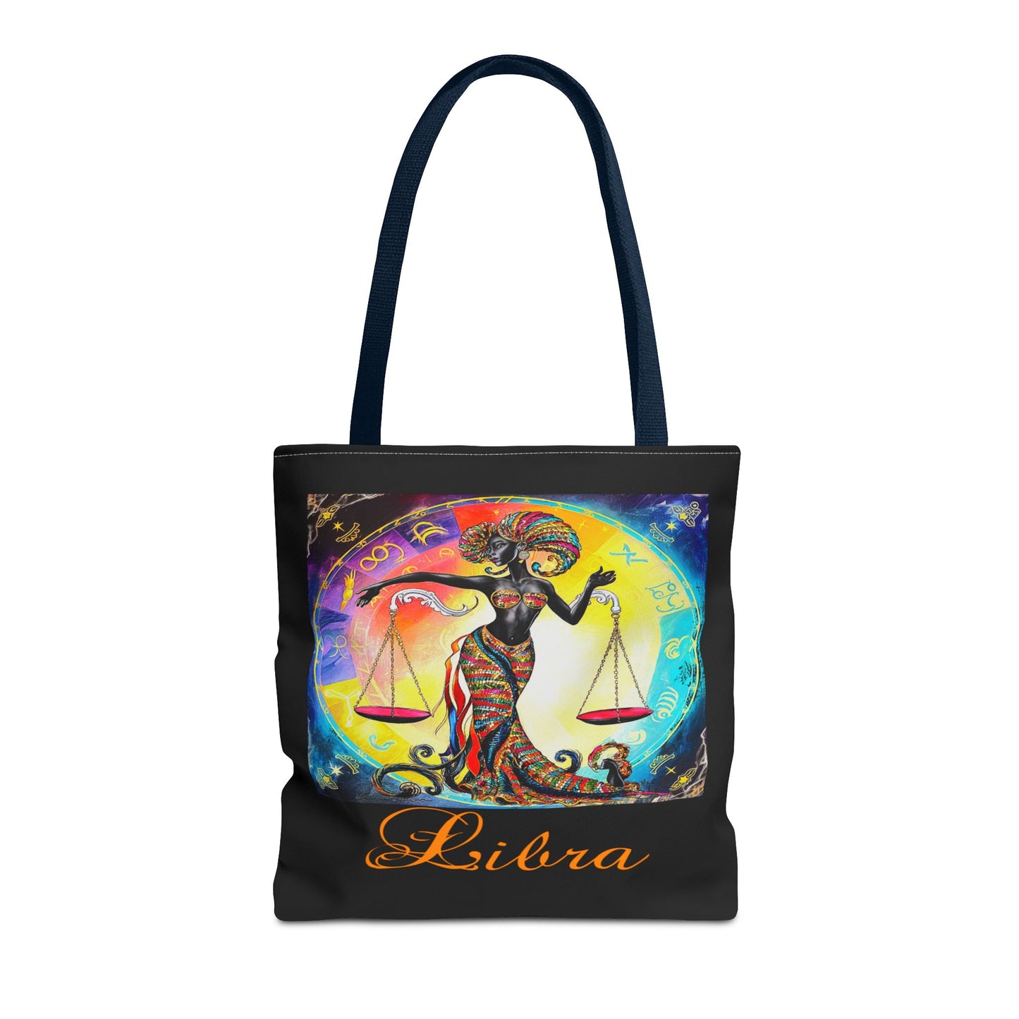 Libra Black Tote Bag, 3 Sizes